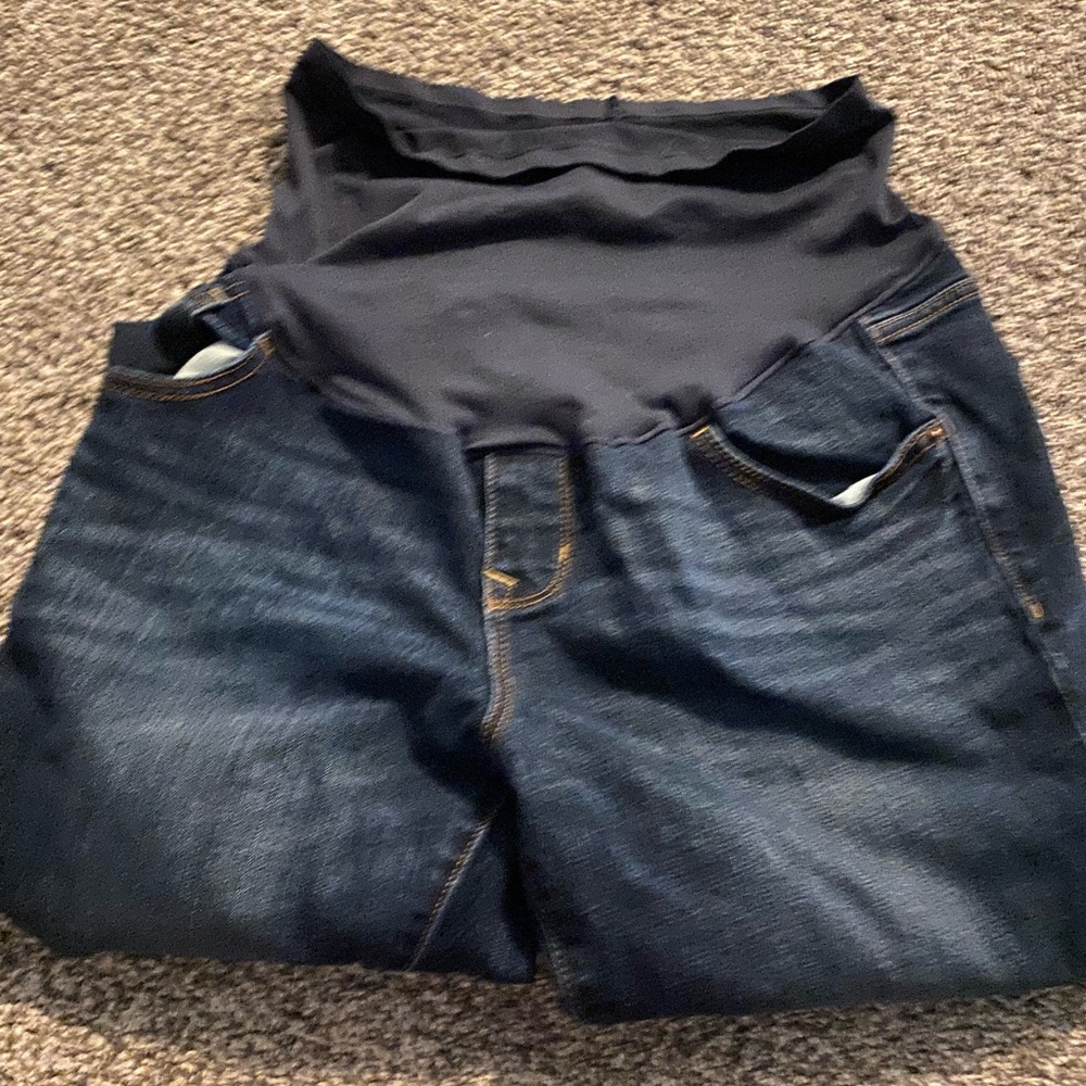 Old navy bootcut full panel maternity jeans size 12 long